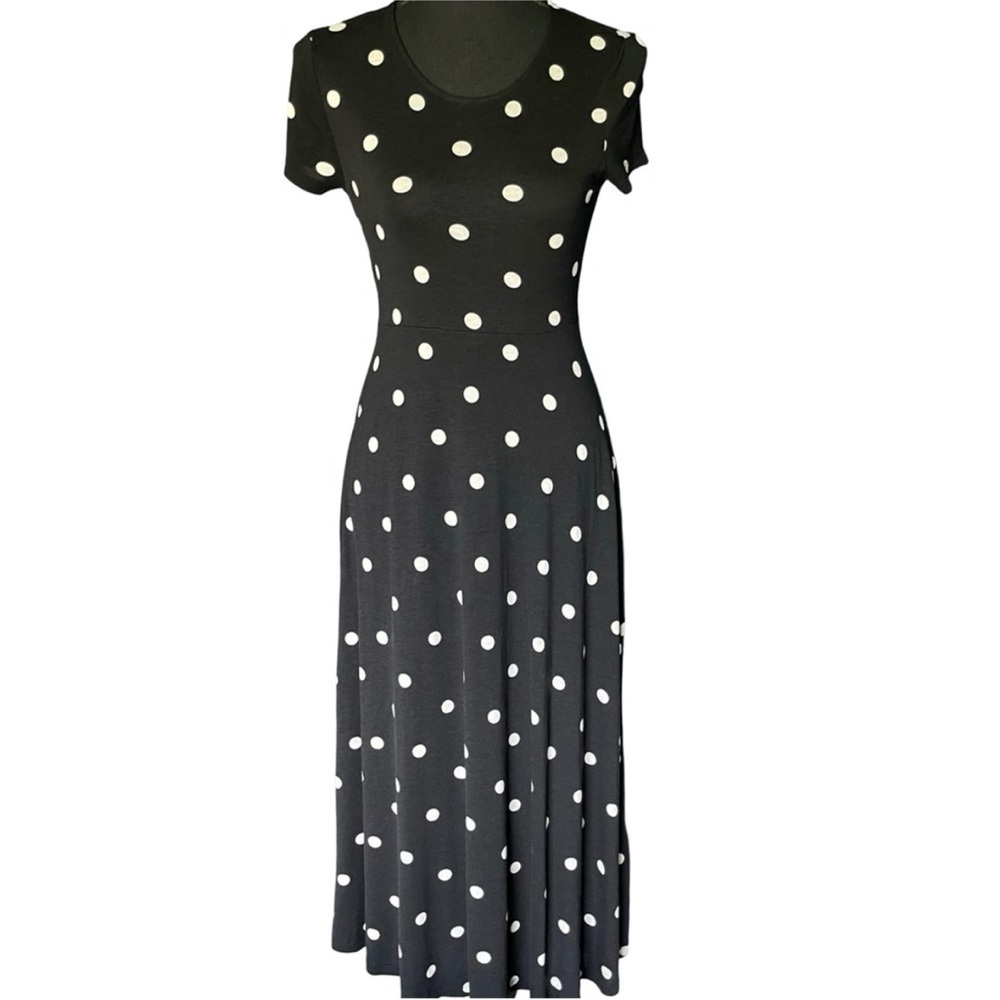 Urban Outfitters Black Dress with White Dots